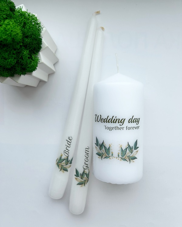 Свадебные свечи — ручной работы на свадьбу