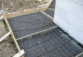 заливка бетонной отмостки
