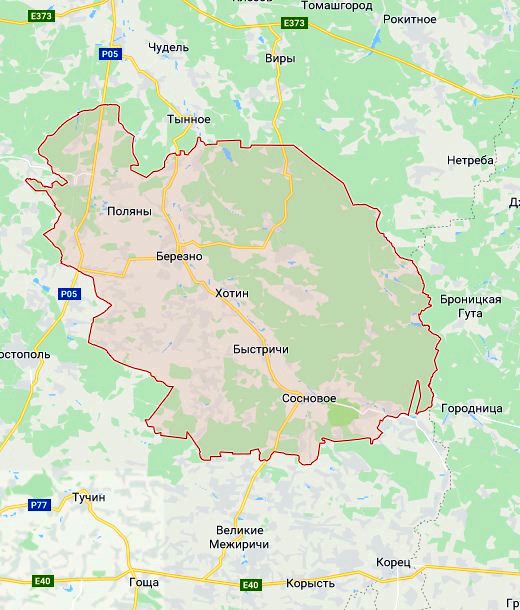 Карта Березневского района Березновский район Проверка на полиграфе детекторе лжи в городе Березно