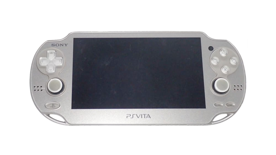 Ice Silver PlayStation Vita PCH-1000 series, Front Side