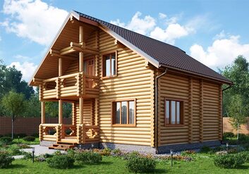 Купить деревянный дом из бревна - Строительство деревянных домов из бревна под ключ по низкой цене