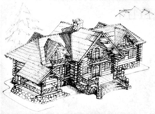 Проектирование дома из оцилиндрованного бревна