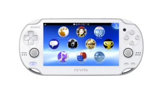 White PlayStation Vita PCH-1000 series Front Side