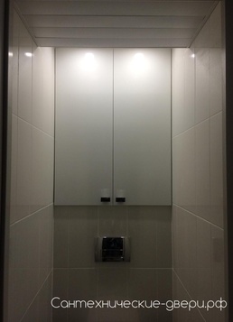 Фотография № 13 Сантех дверцы в туалет для стояка, фасады белый глянец