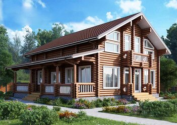 Купить дом из бревна - Строительство домов из бревна под ключ по низкой цене