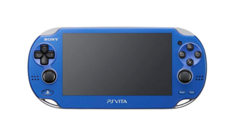 Blue PlayStation Vita PCH-1000 series Front Side