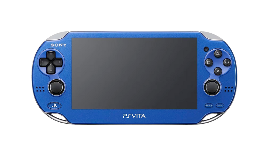 Blue PlayStation Vita PCH-1000 series Front Side