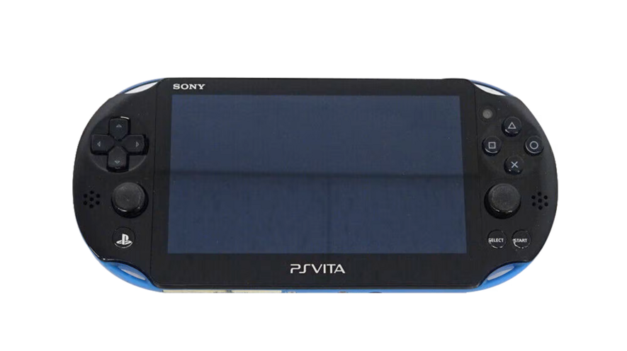 Black/Blue PlayStation Vita PCH-2000 series, Front Side