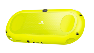 Lime Green / White PlayStation Vita PCH-2000 series, Back Side