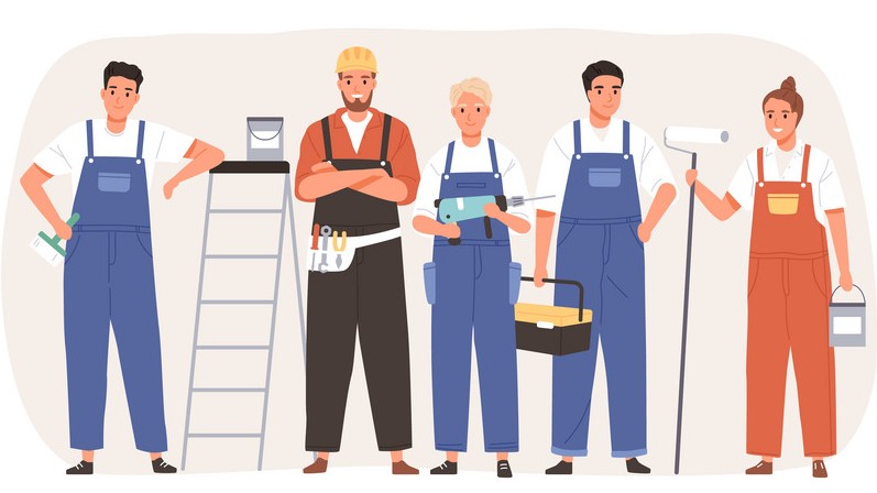 Поклейка обоев в Москве. Покраска стен и потолков. Шпаклевка и ...