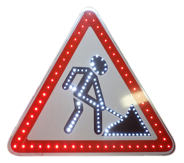 Знаки светодиодные 1.25, импульсный знак дорожные работы