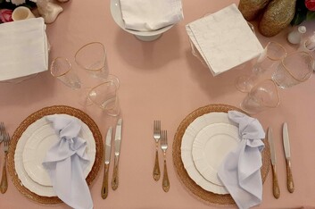сервировка стола на свадьбу