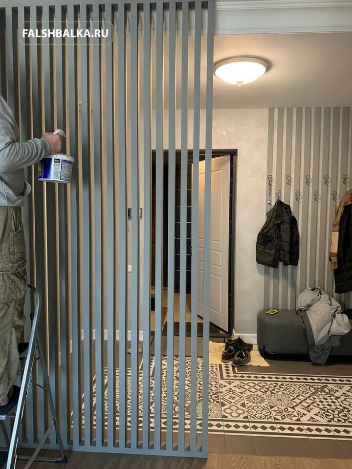 Декоративные рейки деревянные для стен (баффели) и реечные перегородки ...