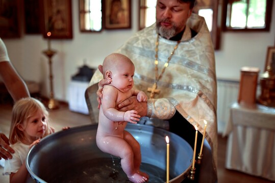съемка крещения 