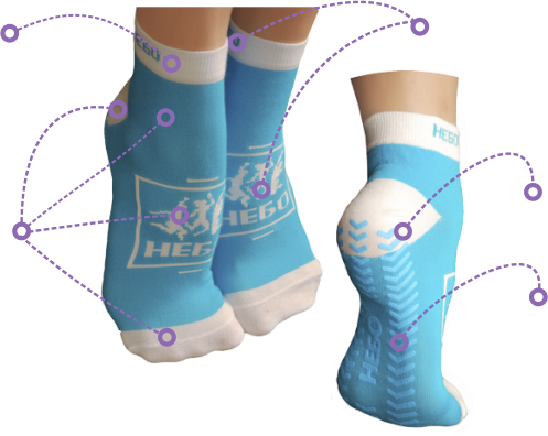 брендированные носочки "НЕБО" голубого цвета Brandsocks