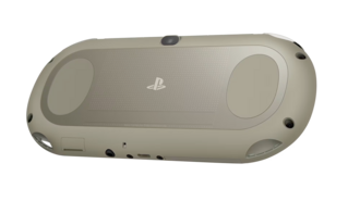Khaki and Black PlayStation Vita PCH-2000 series, Back Side