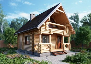 Дачные дома из бревна - Строительство дома из бревна для дачи недорого цены