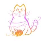 "Кот с клубком" - логотип Brandsocks