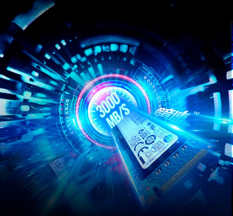 Жёсткий диск SSD PCIe со скоростью 3000 МБ в секунду