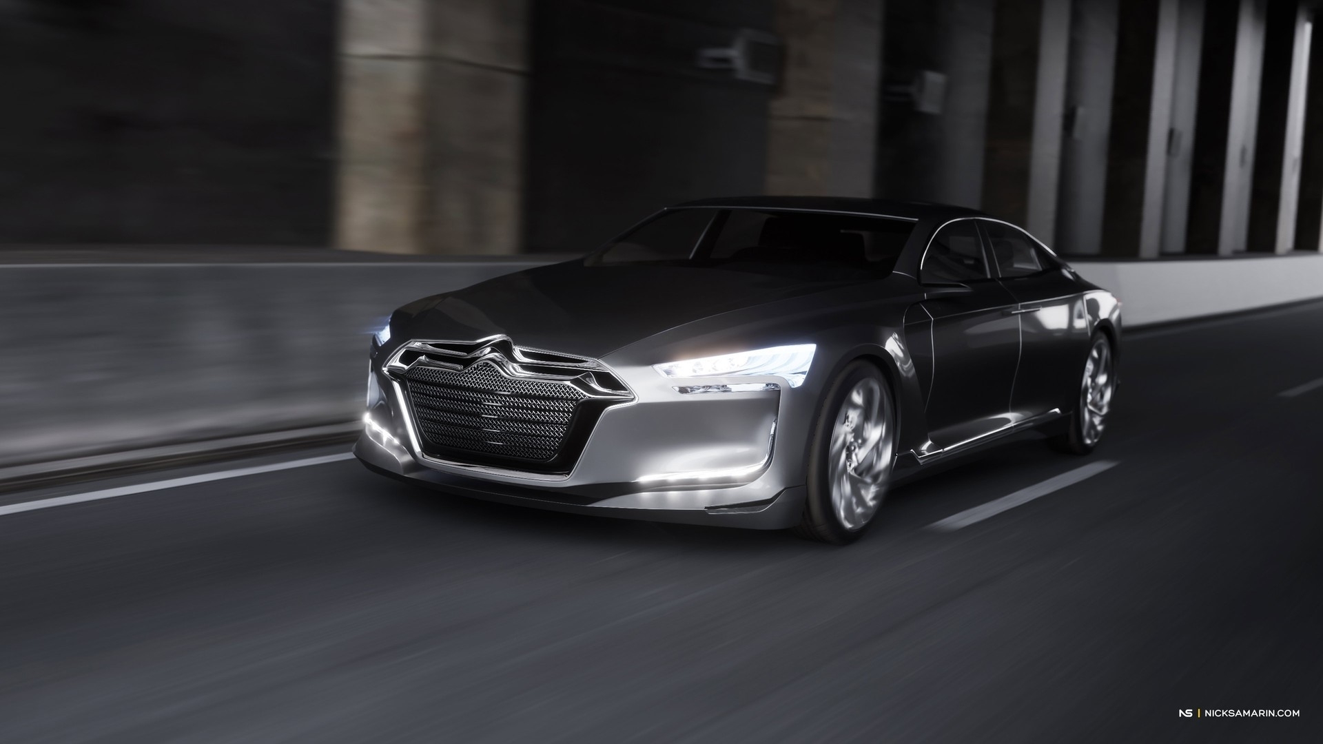 Citroen Metropolis CGI Artwork