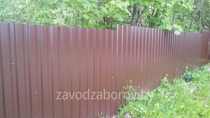Забор из металлорофиля