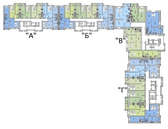 План этажа дома в жк Авиатор 2