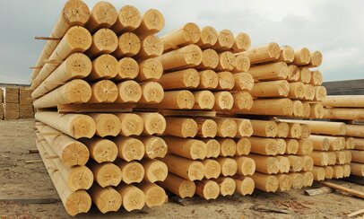 Домокомплект из оцилиндрованного бревна