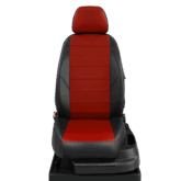 Черно-красные чехлы сидений