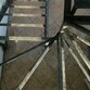 Закрытый каркас лестницы с площадкой