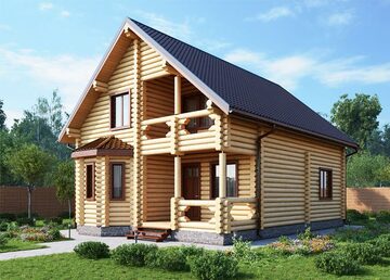 Строительство дома из оцилиндрованного бревна в Московской области