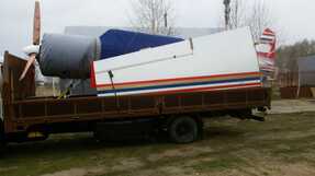 Перевозка Як-52 на грузовике