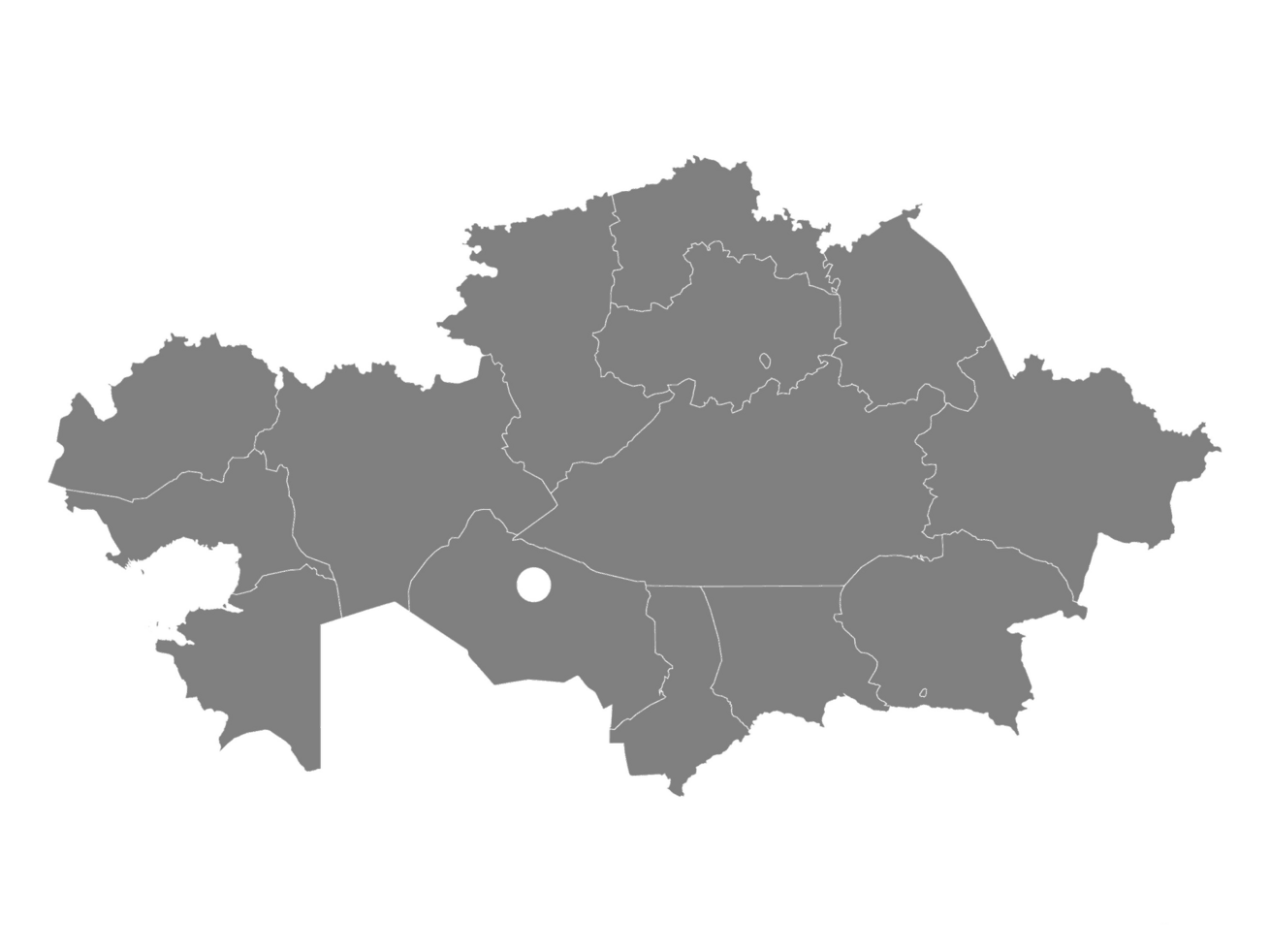 Контур карта казахстана