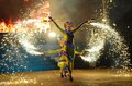 Огненное шоу Мадхура на карнавале в Геленджике