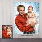 Портреты по фотографии на заказ в Москве. Картина по фото подарок, заказать, акварель, под масло