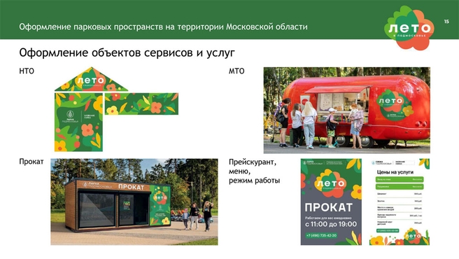 Оформление объектов сервисов и услуг