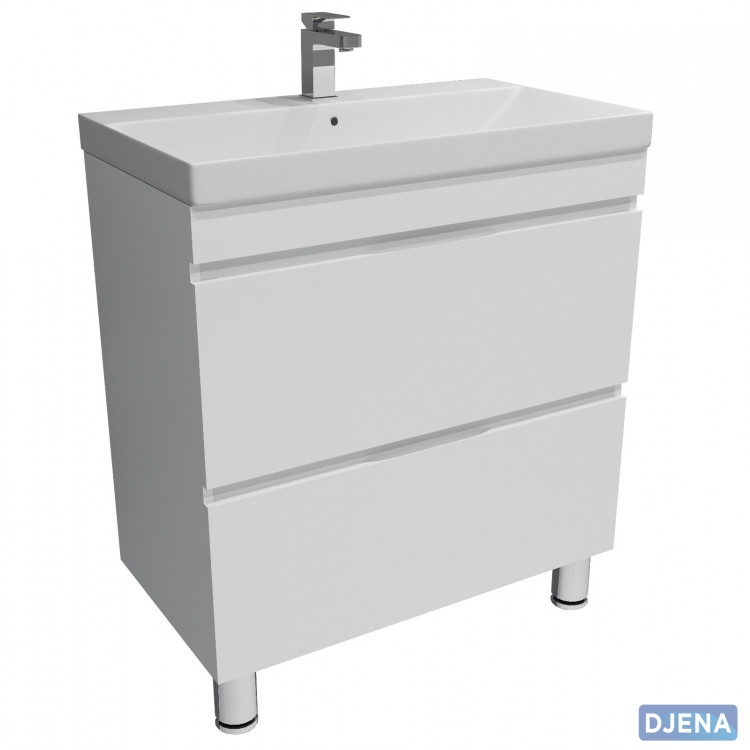 Тумба Djena Окант 60 напольная 2 ящика с раковиной Seta 6 600
