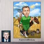 Корпоративные подарки сотрудникам, коллегам, начальству, оригинальные подарки, шарж по фото заказать