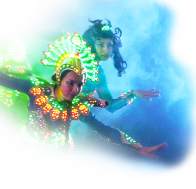 Светодиодные костюмы Богини Дурги