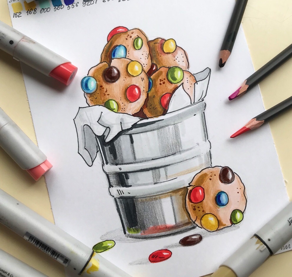 Онлайн-курс Основы скетчинга маркерами в школе рисования ArtDreams