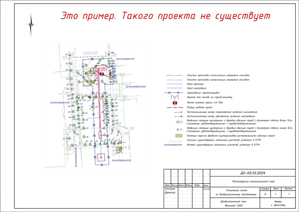 Дендрологический план