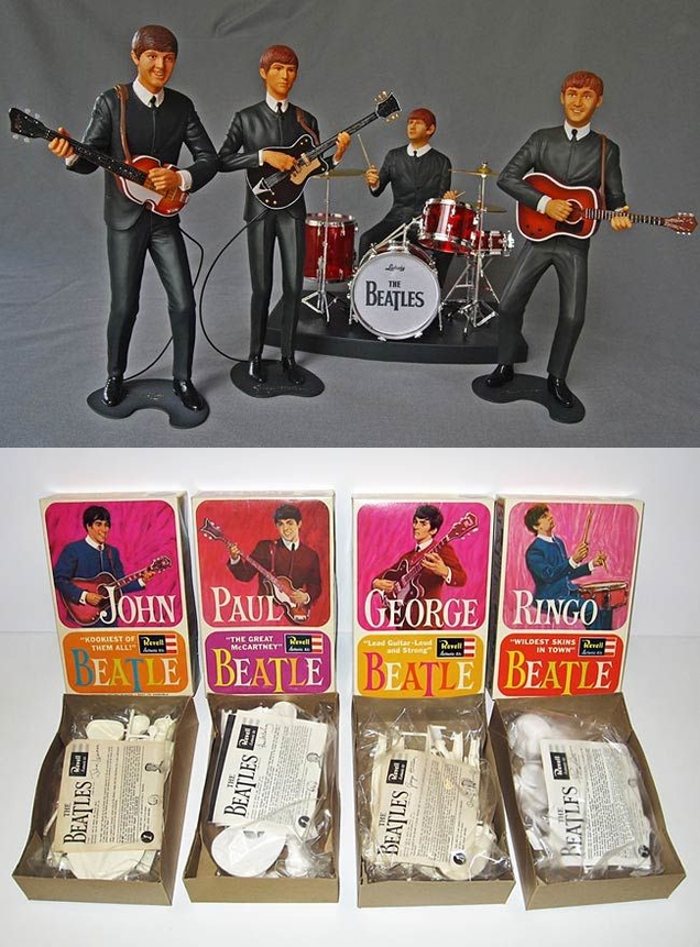 Наборы моделей Revell Beatles, продаваемые во время американского тура