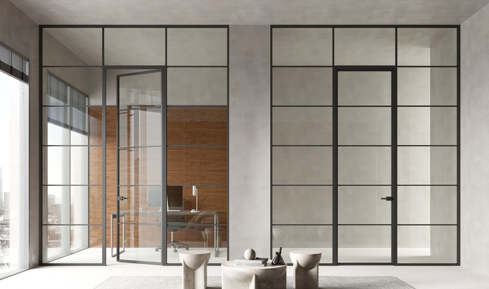 распашные двери и перегородки миксал loft-system 7