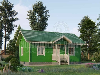 одноэтажный каркасный дом