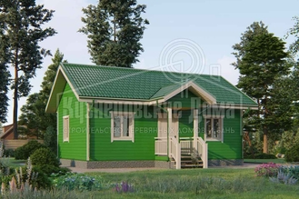 одноэтажный каркасный дом