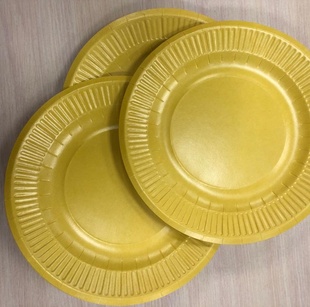 Бумажные тарелки с печатью логотипа - производство. 