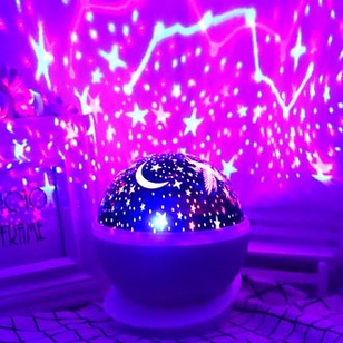 Ночник проектор, создающий звёзды на потолке комнаты