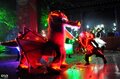 Световое шоу Дракон на карнавале в Геленджике