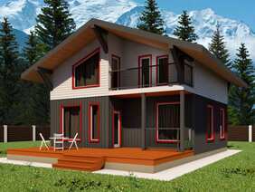 каркасный дом Альпийское шале
