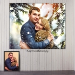Портреты по фотографии на заказ в Москве. Картина по фото подарок, заказать, акварель, под масло