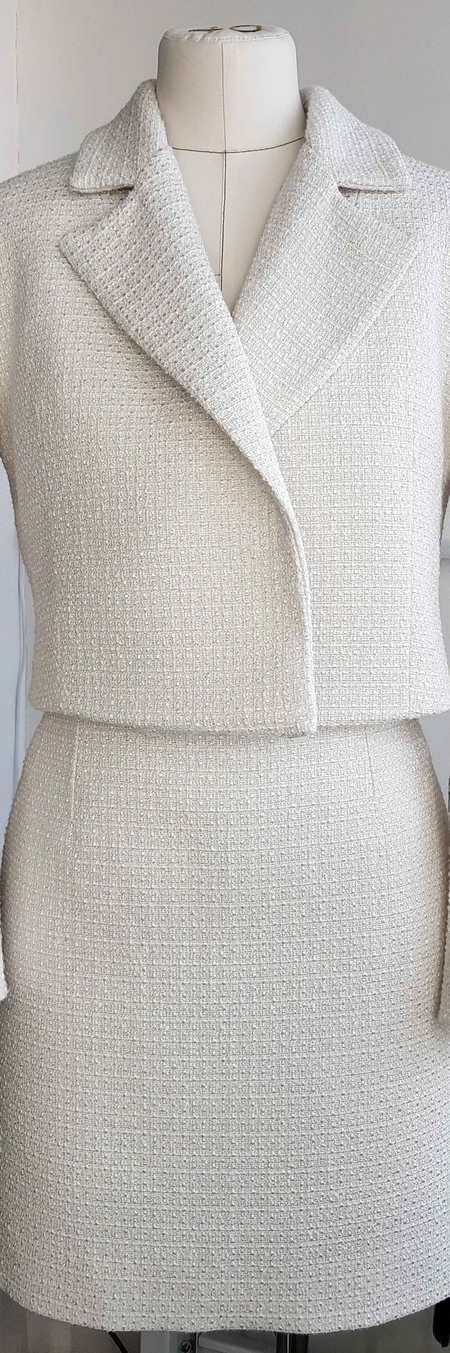 Костюм твидовый жакет с юбкой 